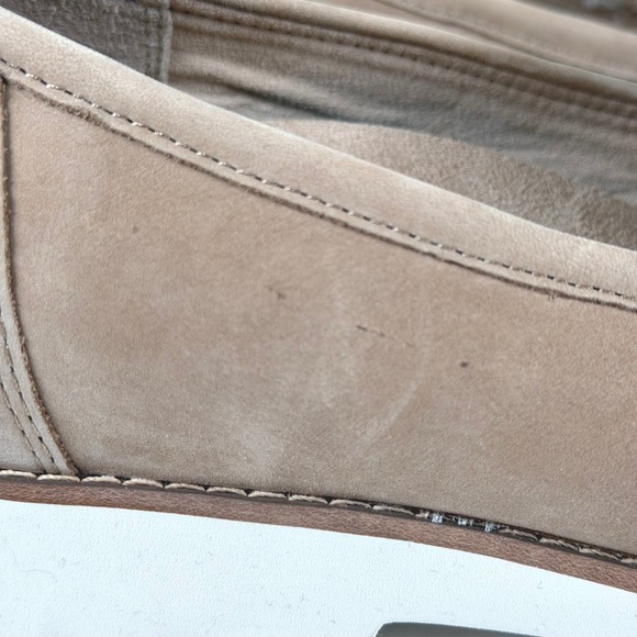 Vionic Cheryl Sherpa Lug Sole Loafers Women's 9 Taupe Suede Cream Neutral Chic - Picture 5 of 14